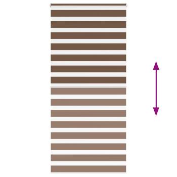 Zebrarollo Braun 115x200 cm Stoffbreite 110,9 cm Polyester