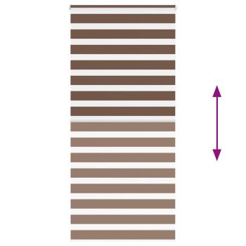 Zebrarollo Braun 115x230 cm Stoffbreite 110,9 cm Polyester