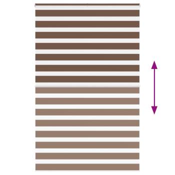 Zebrarollo Braun 150x200 cm Stoffbreite 145,9 cm Polyester