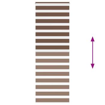 Zebrarollo Braun 90x200 cm Stoffbreite 85,9 cm Polyester