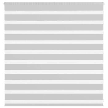 ARDEBO.de - Zebrarollo Hellgrau 140x100 cm Stoffbreite 135,9 cm Polyester