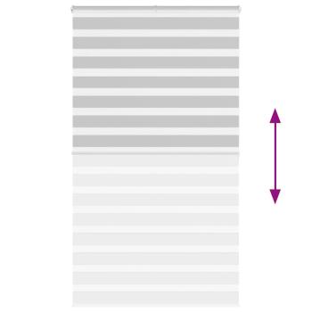 Zebrarollo Hellgrau 120x200 cm Stoffbreite 115,9 cm Polyester