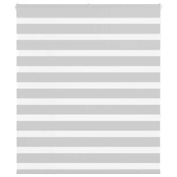 ARDEBO.de - Zebrarollo Hellgrau 135x150 cm Stoffbreite 130,9 cm Polyester