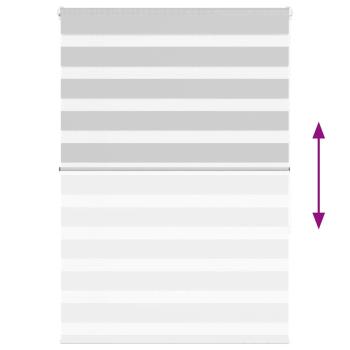 Zebrarollo Hellgrau 115x150 cm Stoffbreite 110,9 cm Polyester