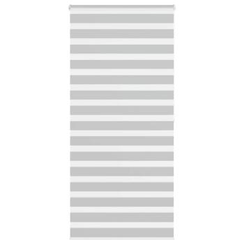 ARDEBO.de - Zebrarollo Hellgrau 110x200 cm Stoffbreite 105,9 cm Polyester