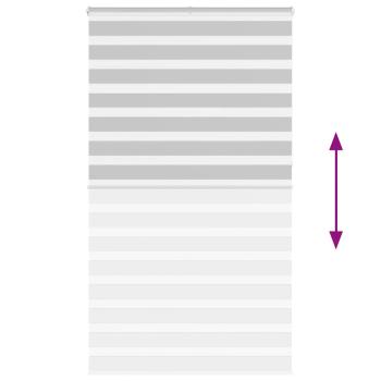 Zebrarollo Hellgrau 130x230 cm Stoffbreite 125,9 cm Polyester