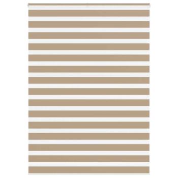 ARDEBO.de - Zebrarollo Sandbraun 160x230 cm Stoffbreite 155,9 cm Polyester