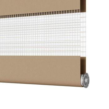 Zebrarollo Sandbraun 45x150 cm Stoffbreite 40,9 cm Polyester