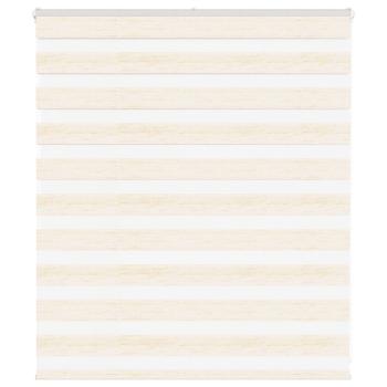 ARDEBO.de - Zebrarollo Marmorbeige 125x100cm Stoffbreite 120,9 cm Polyester