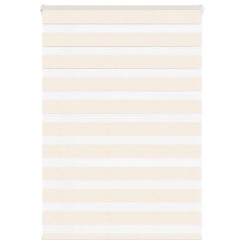 ARDEBO.de - Doppelrollo Marmorbeige 95x100 cm Stoffbreite 90,9 cm Polyester