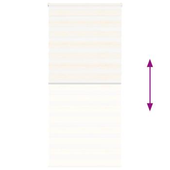 Zebrarollo Marmorbeige 95x230 cm Stoffbreite 90,9 cm Polyester