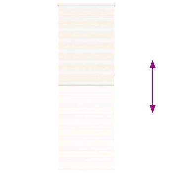 Zebrarollo Marmorbeige 75x230 cm Stoffbreite 70,9 cm Polyester