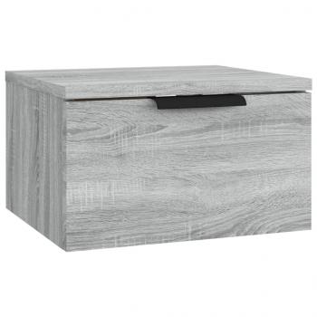 Wand-Nachttisch Grau Sonoma 34x30x20 cm