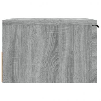 Wand-Nachttisch Grau Sonoma 34x30x20 cm