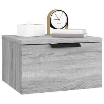 Wand-Nachttisch Grau Sonoma 34x30x20 cm