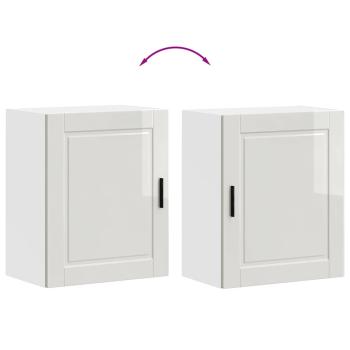 Küchen-Hängeschrank Porto Hochglanz-Weiß Holzwerkstoff