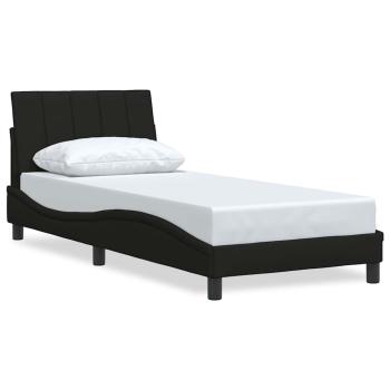 ARDEBO.de - Bettgestell ohne Matratze Schwarz 90x200 cm Stoff