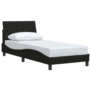 Bettgestell ohne Matratze Schwarz 90x200 cm Stoff