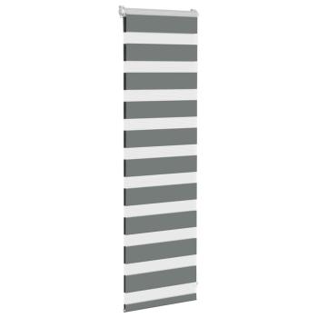 Zebrarollo Dunkelgrau 40x100 cm Stoffbreite 35,9 cm Polyester
