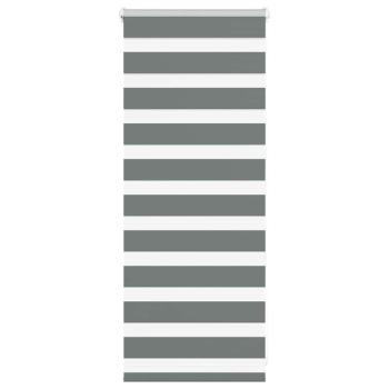 ARDEBO.de - Zebrarollo Dunkelgrau 65x100 cm Stoffbreite 60,9 cm Polyester