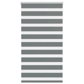ARDEBO.de - Zebrarollo Dunkelgrau 85x150 cm Stoffbreite 80,9 cm Polyester