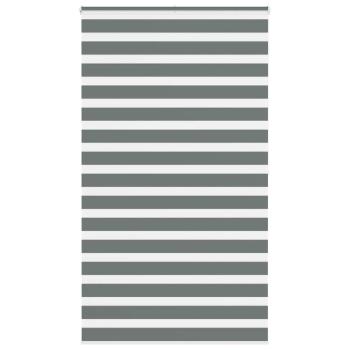 ARDEBO.de - Zebrarollo Dunkelgrau 120x200 cm Stoffbreite 115,9 cm Polyester