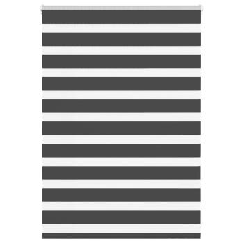 ARDEBO.de - Zebrarollo Schwarz 105x100 cm Stoffbreite 100,9 cm Polyester