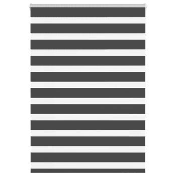 ARDEBO.de - Zebrarollo Schwarz 115x150 cm Stoffbreite 110,9 cm Polyester
