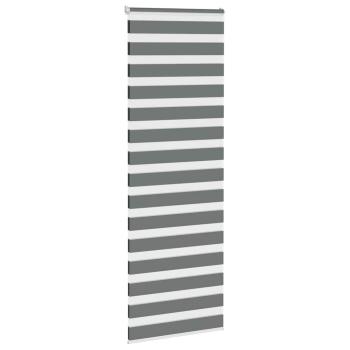 Zebrarollo Dunkelgrau 85x230 cm Stoffbreite 80,9 cm Polyester