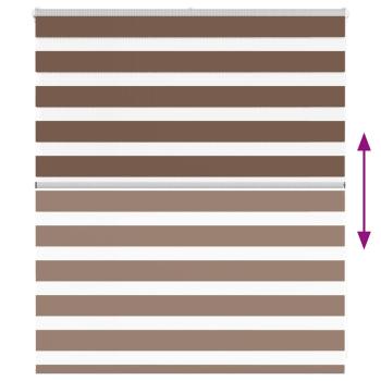 Zebrarollo Braun 135x100 cm Stoffbreite 130,9 cm Polyester