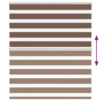 Zebrarollo Braun 120x100 cm Stoffbreite 115,9 cm Polyester