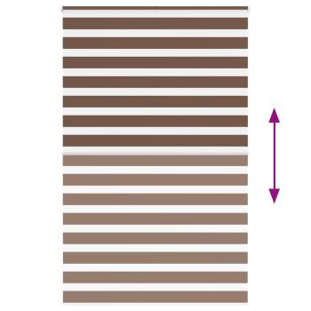 Zebrarollo Braun 145x200 cm Stoffbreite 140,9 cm Polyester