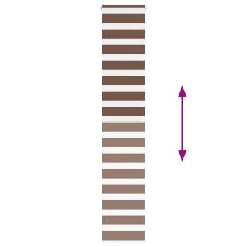 Zebrarollo Braun 50x230 cm Stoffbreite 45,9 cm Polyester