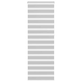 ARDEBO.de - Zebrarollo Hellgrau 90x230 cm Stoffbreite 85,9 cm Polyester