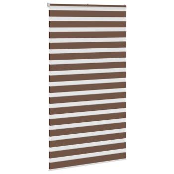 Doppelrollo Braun 130x230 cm Stoffbreite 125,9 cm Polyester