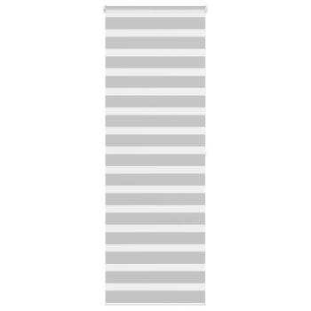 ARDEBO.de - Zebrarollo Hellgrau 85x200 cm Stoffbreite 80,9 cm Polyester