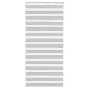 ARDEBO.de - Zebrarollo Hellgrau 105x200 cm Stoffbreite 100,9 cm Polyester