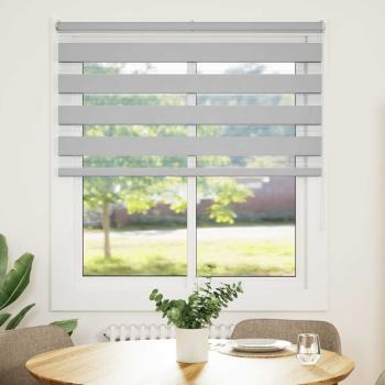 Zebrarollo Hellgrau 120x150 cm Stoffbreite 115,9 cm Polyester
