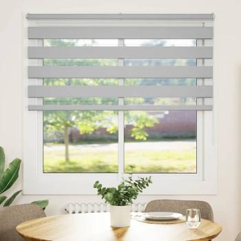 Zebrarollo Hellgrau 140x150 cm Stoffbreite 135,9 cm Polyester