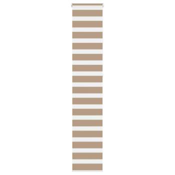 ARDEBO.de - Zebrarollo Sandbraun 50x230 cm Stoffbreite 45,9 cm Polyester