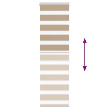 Zebrarollo Sandbraun 40x150 cm Stoffbreite 35,9 cm Polyester