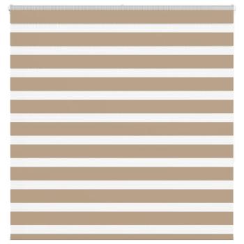ARDEBO.de - Zebrarollo Sandbraun 145x150 cm Stoffbreite 140,9 cm Polyester