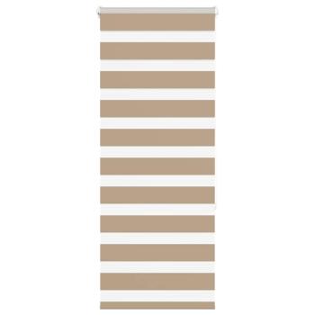 ARDEBO.de - Zebrarollo Sandbraun 65x150 cm Stoffbreite 60,9 cm Polyester