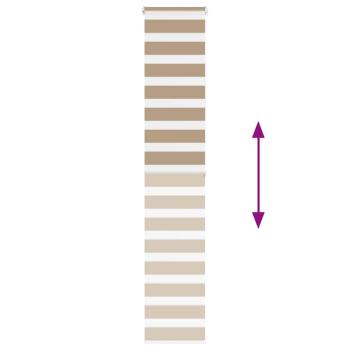 Zebrarollo Sandbraun 40x200 cm Stoffbreite 35,9 cm Polyester