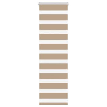 ARDEBO.de - Zebrarollo Sandbraun 40x100 cm Stoffbreite 35,9 cm Polyester