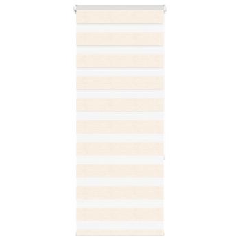 ARDEBO.de - Zebrarollo Marmorbeige 65x150 cm Stoffbreite 60,9 cm Polyester