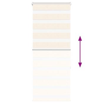 Zebrarollo Marmorbeige 65x150 cm Stoffbreite 60,9 cm Polyester