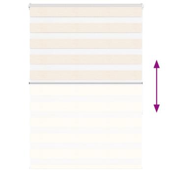 Zebrarollo Marmorbeige 105x150cm Stoffbreite 100,9 cm Polyester