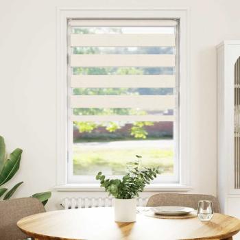 ARDEBO.de - Doppelrollo Marmorbeige 70x100 cm Stoffbreite 65,9 cm Polyester