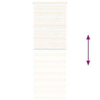 Zebrarollo Marmorbeige 80x200 cm Stoffbreite 75,9 cm Polyester